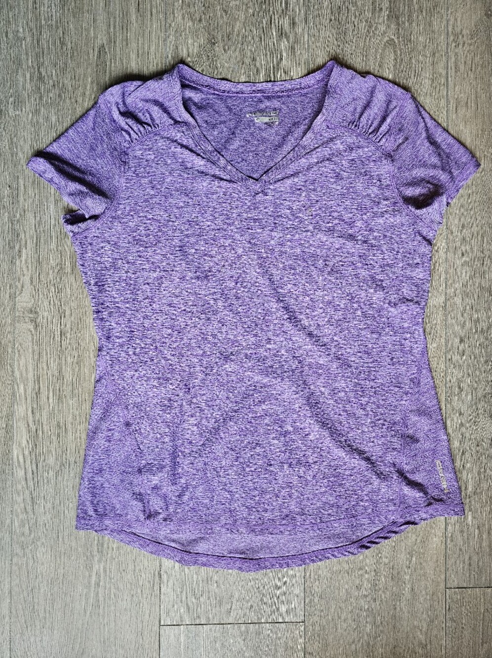 HEAD Heathered Purple V-Neck Short Sleeve Tee